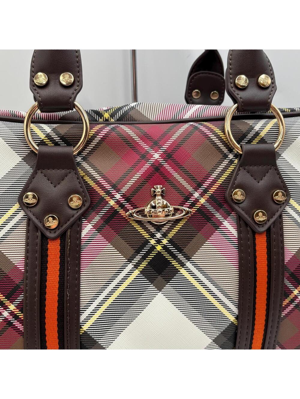 Vivienne Westwood Derby Tartan Bowler Bag - Picture 2 of 11